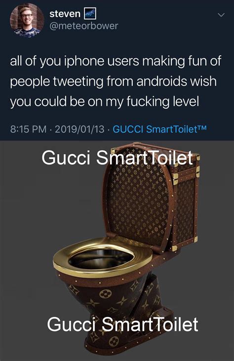 twitter for gucci toilet|Gucci Smart Toilet : r/madlads .